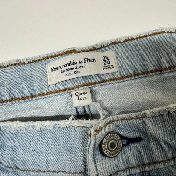 Abercrombie & Fitch "The Mom Short" High Rise Curve Love Size 35/20 - Picture 3 of 8